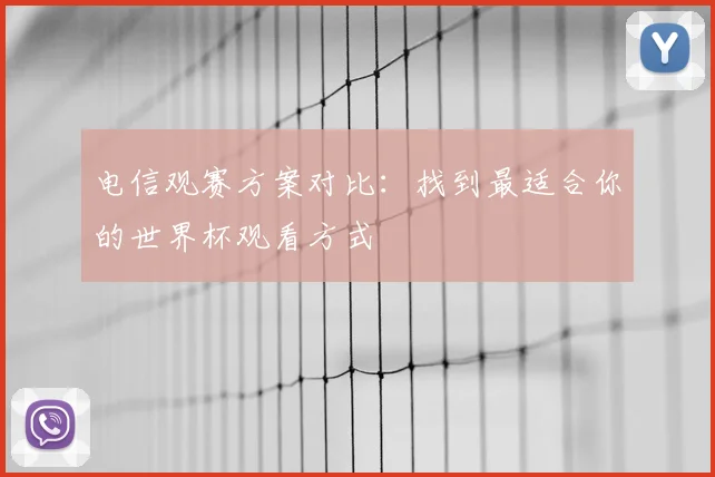 电信观赛方案对比：找到最适合你的世界杯观看方式